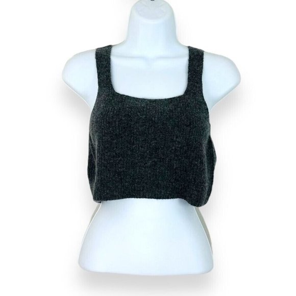 Everlane Heathered Charcoal Yak And Wool Blend The Cozy Stretch Tank Size Medium - Picture 10 of 10